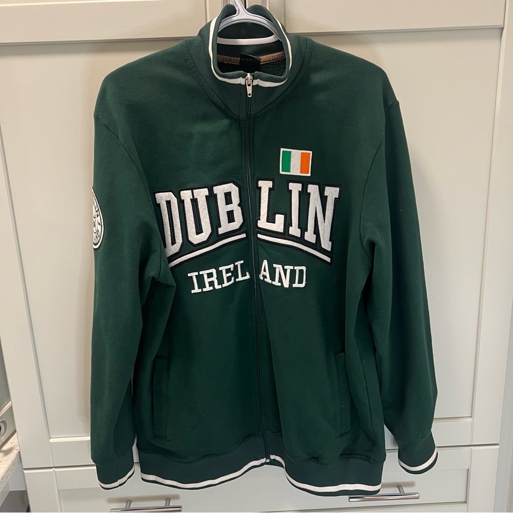 Vintage DUBLIN DESIGNS Zip Mock Neck Zip Jacket/Hoodie Men's M or Women's XL